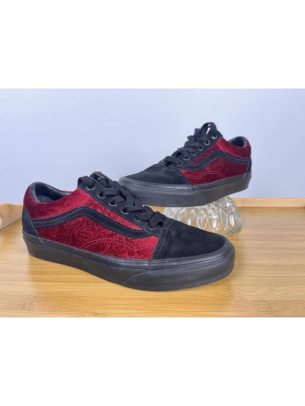 VANS Old Skool Velvet Parisian Night WOMENS SIZE 6.5